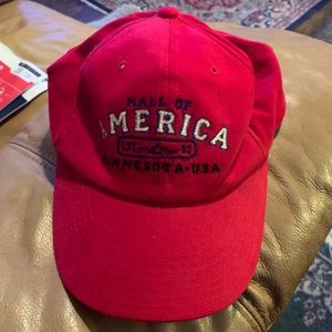 Mall of America Red Baseball Cap